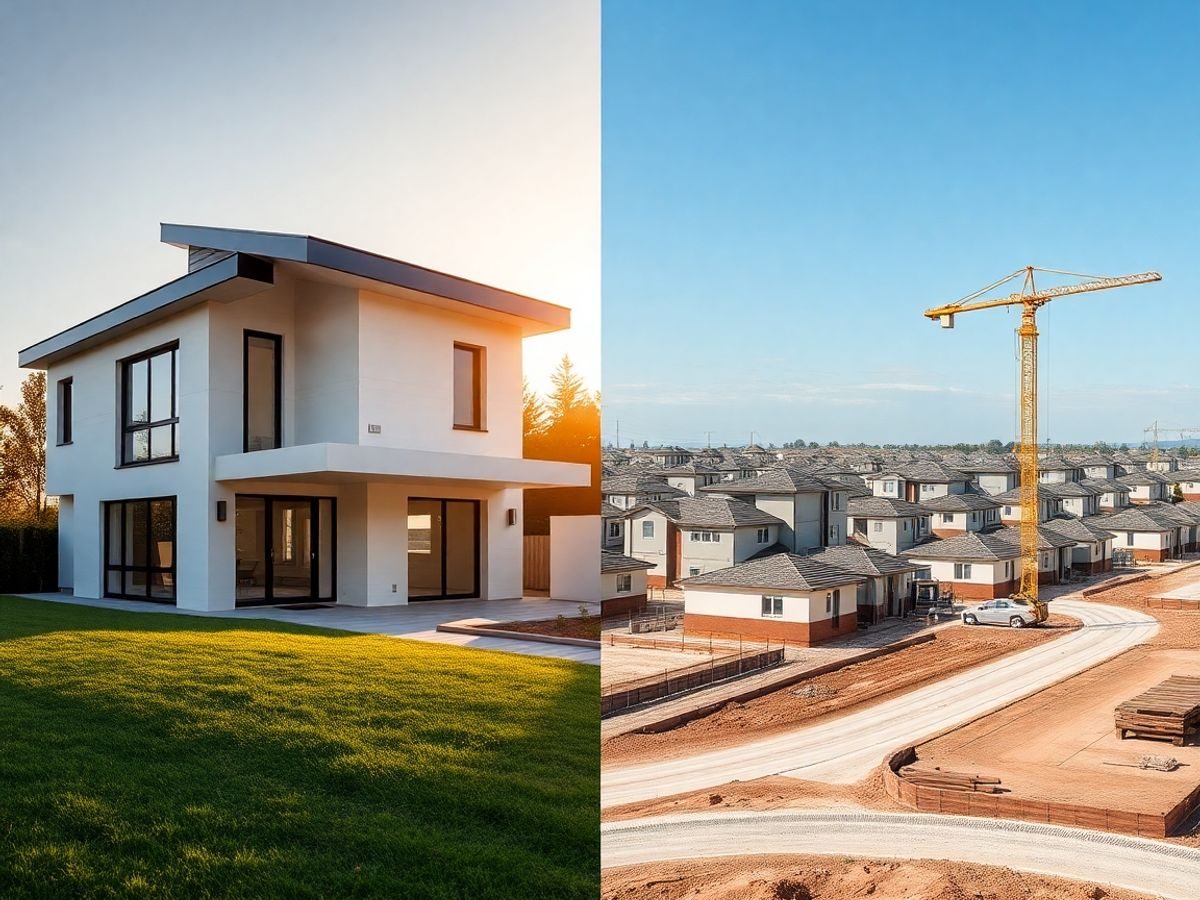 Case moderne construite rapid, cu elemente modulare.