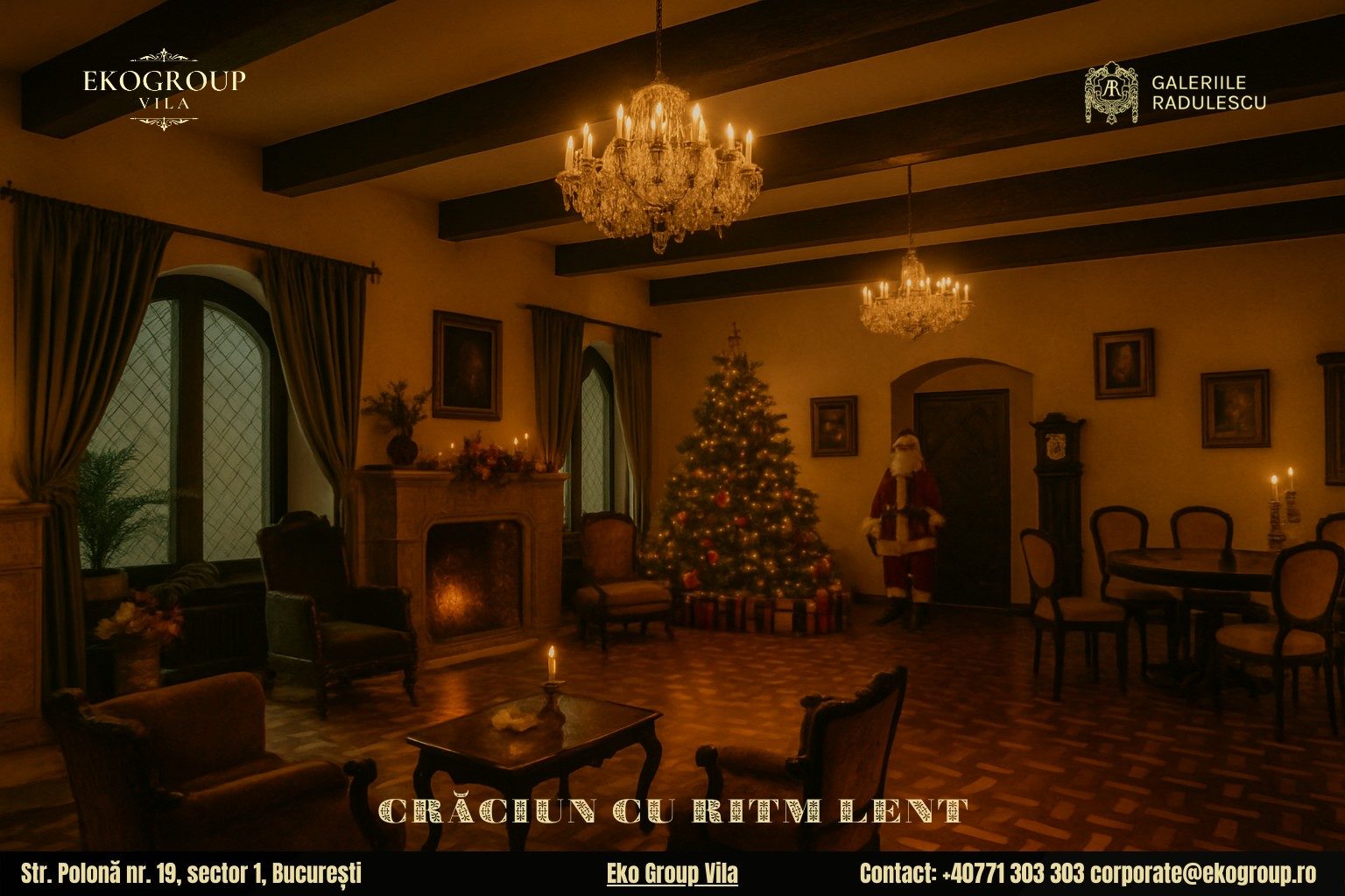 Evenimente de Crăciun București: O călătorie magică în anii ’30 la Eko Group Vila 3 Evenimente de Crăciun București: O călătorie magică în anii ’30 la Eko Group Vila