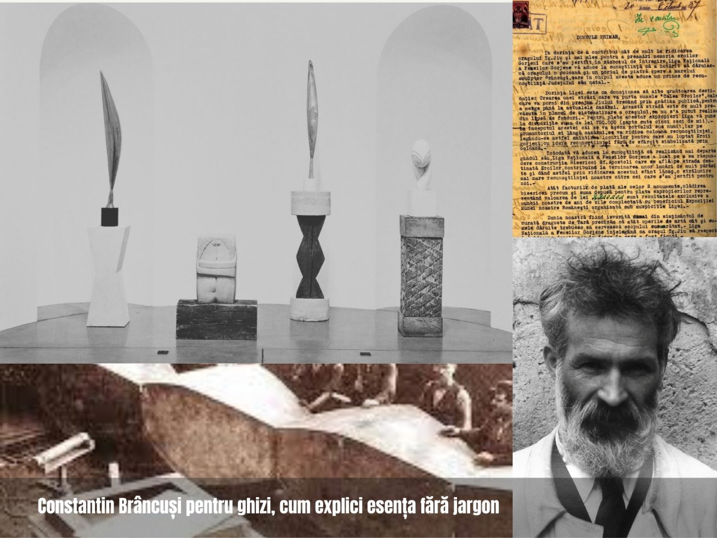Constantin Brâncuși pentru ghizi, cum explici esența fără jargon